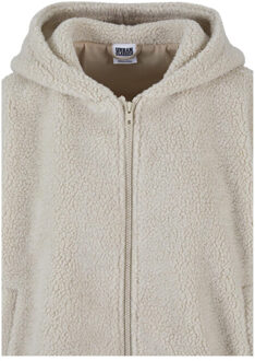 urban classics Dames sherpa oversized full zip hoodie Beige - 4XL