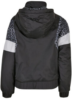 urban classics Dames snow leopard pull over jas - maat XS Grijs