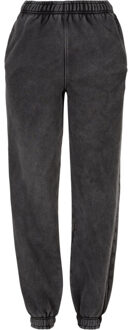 urban classics Dames stone wash hoge wijdte sweatbroek - maat 4XL Zwart
