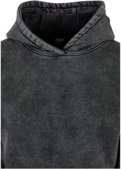 urban classics Dames stone wash hoodie - maat XXXL Zwart