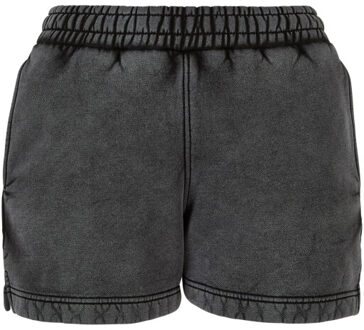 urban classics Dames stone wash korte broek - maat XXXL Zwart