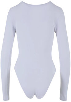 urban classics Dames stretch jersey body met lange mouwen Wit - XXXL