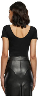 urban classics Dames stretch jersey bodysuit Zwart - XL