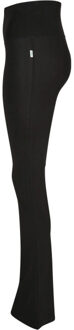 urban classics Dames stretch jersey organic bootcut legging Zwart - XS