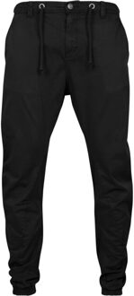 urban classics Dames stretch joggingbroek Zwart - XL