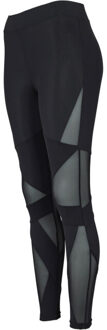 urban classics Dames tech mesh triangle leggings - maat L Zwart
