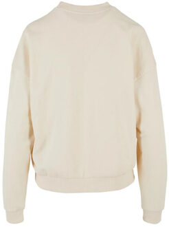 urban classics Dames terrycloth crew hals oversized sweatshirt - maat XL Beige