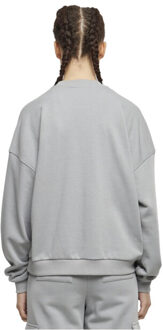 urban classics Dames terrycloth crew hals oversized sweatshirt - maat XS Grijs