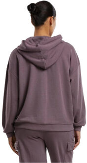 urban classics Dames terrycloth oversized hoodie Paars - L