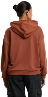 urban classics Dames terrycloth oversized hoodie Taupe - XS