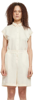urban classics Dames twill jumpsuit Beige - XL