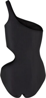 urban classics Dames uitgesneden asymmetrisch eendelig zwempak Zwart - S