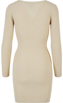 urban classics Dames uitgesneden jurk - maat XL Beige