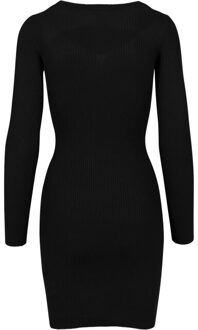urban classics Dames uitgesneden jurk Zwart - L