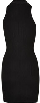 urban classics Dames uitgesneden mouwloze jurk - maat XS Zwart