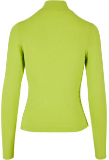urban classics Dames uitgesneden schildpadhals top met lange mouwen Groen