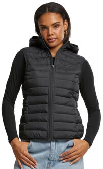 urban classics Dames ultra licht gewatteerd gilet Zwart - XXXL