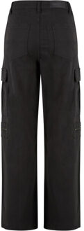 urban classics Dames utility twill stretch losse cargo broek - maat 28 Zwart