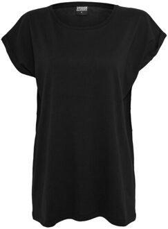 urban classics Dames verlengd schouder t-shirt (set van 2) - maat XXXL Zwart