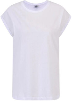 urban classics Dames verlengd schouder t-shirt (set van 2) Wit - XS