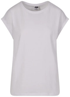 urban classics Dames verlengd schouder t-shirt (set van 2) Wit - XS