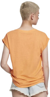 urban classics Dames verlengd schouder t-shirt (set van 3) - maat S Geel