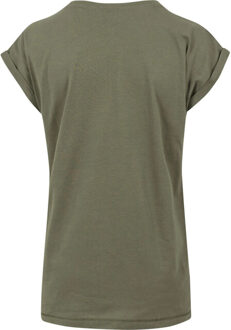 urban classics Dames verlengd schouder t-shirt (set van 3) - maat XL Groen