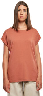 urban classics Dames verlengd schouder t-shirt (set van 3) - maat XL Rood