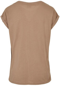 urban classics Dames verlengd schouder t-shirt (set van 3) - maat XS Taupe