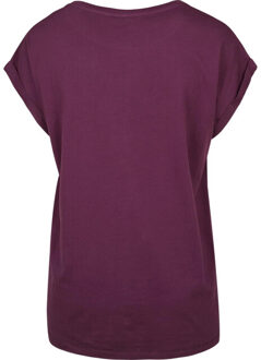 urban classics Dames verlengd schouder t-shirt (set van 3) - maat XXL Rood