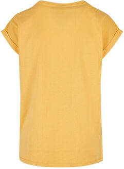 urban classics Dames verlengd schouder t-shirt (set van 3) - maat XXXL Geel