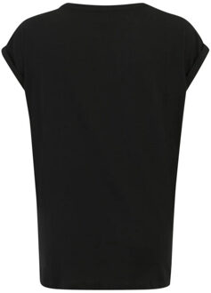 urban classics Dames verlengd schouder t-shirt (set van 3) - maat XXXL Zwart