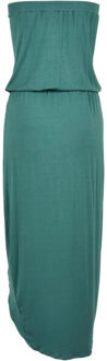 urban classics Dames viscose bandeau jurk Blauw - XXXL
