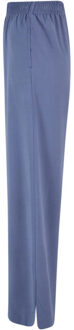 urban classics Dames viscose broek met wijde pijpen los - maat XS Blauw