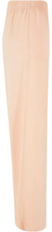 urban classics Dames viscose broek met wijde pijpen los Roze - XL
