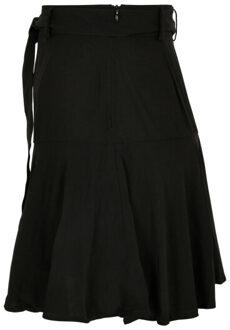 urban classics Dames viscose effen minirok Zwart - XL