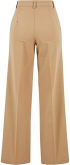 urban classics Dames wijd geplooide broek Beige - 30