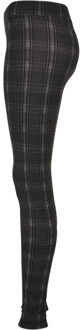 urban classics Dames zachte geruite legging - maat S Zwart