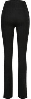 urban classics Dames zijsplit legging met hoge taille Zwart - XXXL