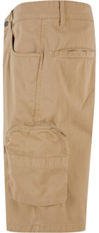 urban classics Effen cargo shorts heren Beige - 33