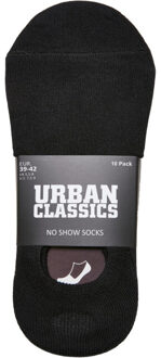 urban classics Effen heren binnensokken (set van 10) Zwart - 39-42