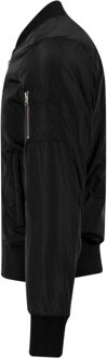 urban classics Effen heren bomberjack Zwart - S