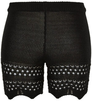 urban classics Gebreide gehaakte shorts dames Zwart - 4XL