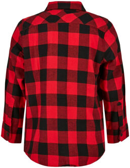 urban classics Geruit flanellen jongenshemd Zwart - 116