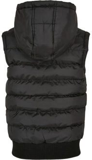 urban classics Gewatteerd capuchonvest voor jongens - maat 128 Zwart