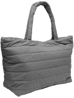 urban classics Gewatteerde draagtas - maat One size Grijs