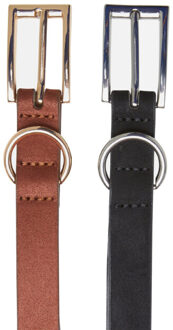 urban classics Grove riem van synthetisch leer (set van 2) - maat S / M Zwart