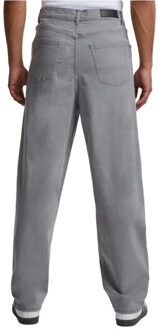 urban classics Heren 90s denim zware jeans - maat 40 Grijs