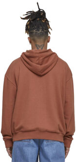 urban classics Heren badstof lichtgewicht hoodie - maat M Taupe
