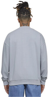 urban classics Heren badstof lichtgewicht sweatshirt Grijs - M